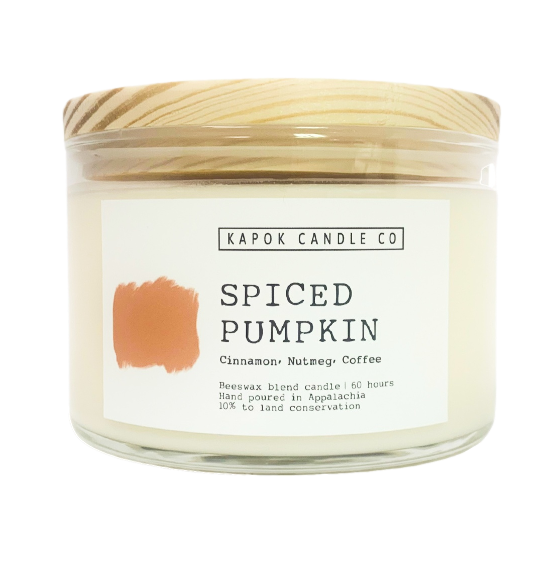 Spiced Pumpkin Beeswax Blend Candle, 21 Ounce Triple Wick